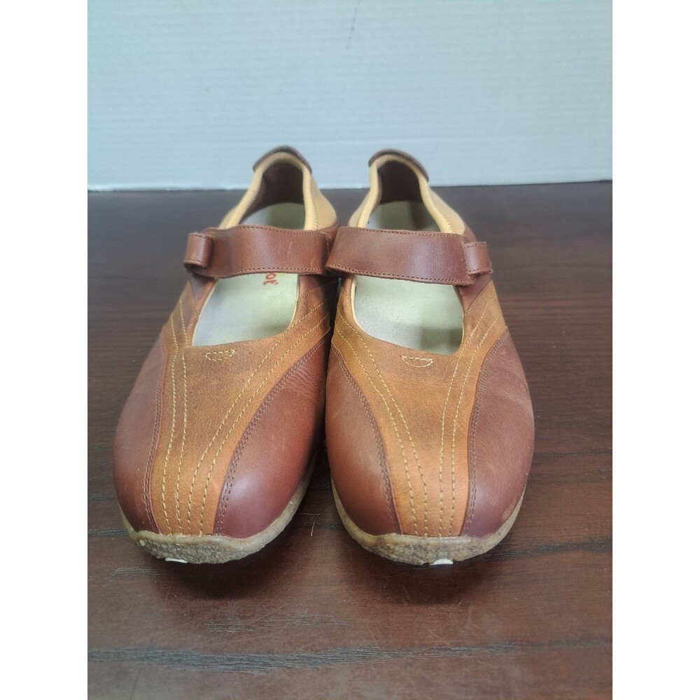 Zumfoot Two Tone Brown Womens Slip On Shoe Size 38M